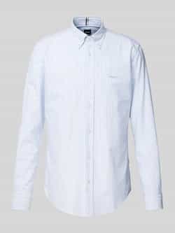 Boss Slim fit vrijetijdsoverhemd met button-downkraag model 'Roan'