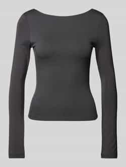 Gina Tricot Shirt met lange mouwen en boothals model 'Bello'