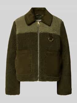 Barbour Regular fit fleecejack met corduroy kraag model 'MALENA'