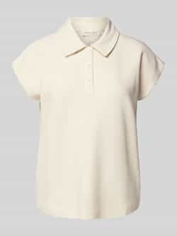 Christian Berg Woman Regular fit poloshirt met knoopsluiting en kapmouwen