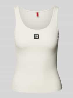 HUGO Tanktop met labelpatch model 'VEST'