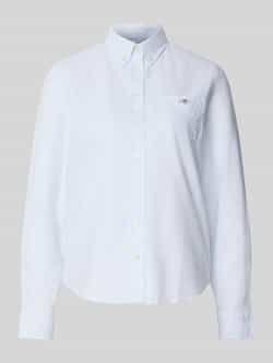 Gant Overhemdblouse met button-downkraag en sportmanchetten