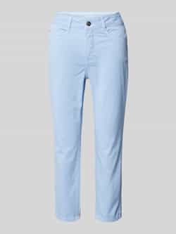 Oui Slim fit broek met verkort model