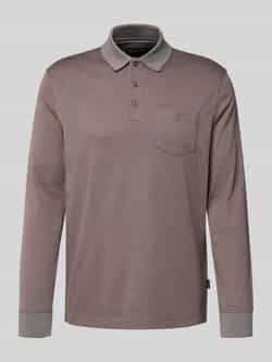 Bugatti Poloshirt met labelstitching