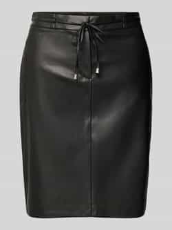 Tom Tailor Minirok in leerlook met tunnelkoord