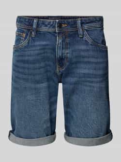 Tom Tailor Denim Slim fit bermuda van katoenmix model 'PIERS'
