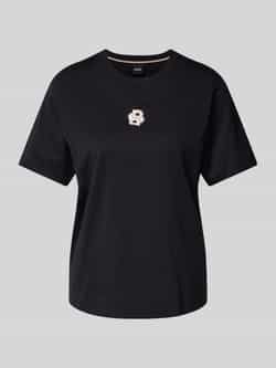 Boss T-shirt met logostitching model 'Elpha'