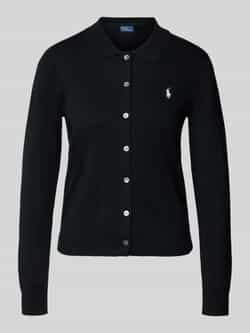 Polo Ralph Lauren Cardigan met platte kraag en logostitching