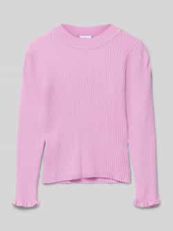 Name it MINI longsleeve NMFVIANNA roze Meisjes Viscose Ronde hals Effen 104