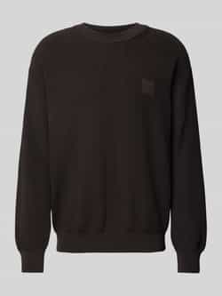 Boss Orange Gebreide pullover met labeldetail model 'Acircolo'