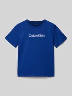 Calvin Klein Jeans T-shirt met logo en ronde hals