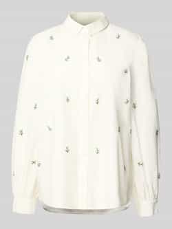 Ichi Regular fit blouse met stitchings model 'SANAZ'