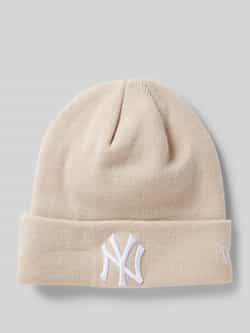 New era Beanie met labeldetail