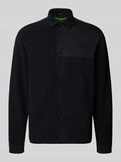 BOSS Green Regular fit fleecesjack met ritszakken model 'ST_HOLE19'