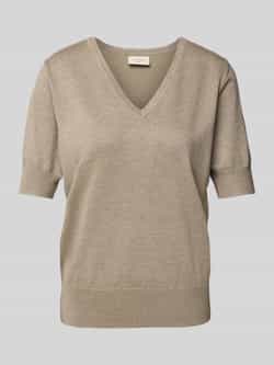 FREE QUENT Gebreid shirt met V-hals model 'Katie'