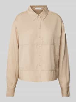 Opus Relaxed fit overhemdblouse met steekzakken model 'Fjuri'