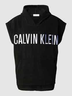Calvin Klein Underwear Hoodie met labelstitching model 'TOWEL'