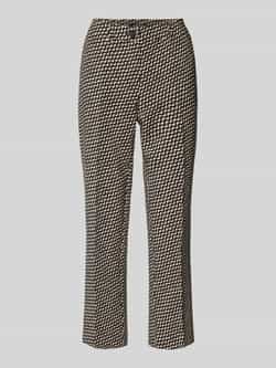 Betty Barclay Grafische Print Relaxed Fit Businessbroek Black Dames