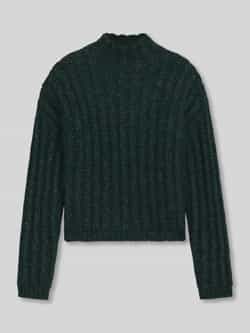 HUGO Relaxed fit gebreide pullover van katoenmix met wol