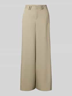 Drykorn Broek met wijde pijpen en steekzakken model 'BROAD'