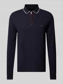 Tommy Hilfiger Poloshirt met lange mouwen LS ZIP RWB DETAIL REG POLO