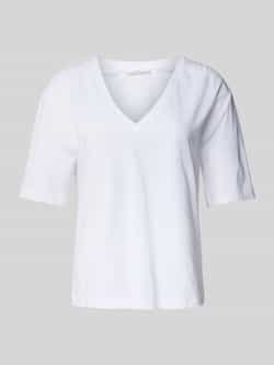 LANIUS T-shirt met V-hals