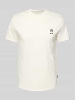Blend T-shirt met motief- en statementstitching model 'JANUS'