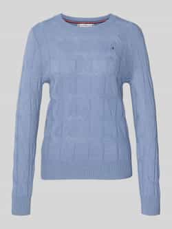 Tommy Hilfiger Regular fit gebreide pullover van pure wol