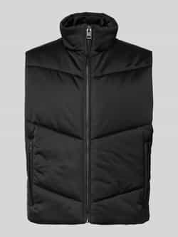 HUGO Regular fit bodywarmer van gewatteerd satijn model 'BEROLINO'