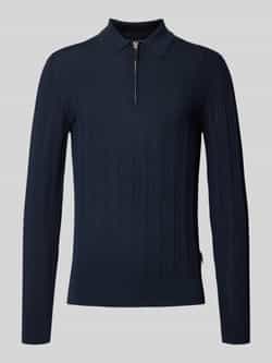 Matinique Slim fit poloshirt met ritssluiting model 'Clint'
