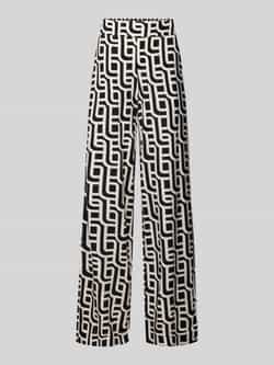 Christian Berg Woman Wide leg stoffen broek met steekzakken