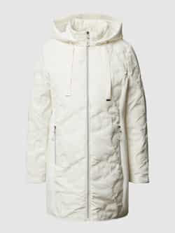 Christian Berg Woman Selection Gewatteerd jack met inzet van scuba en capuchon