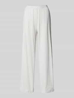 Tommy Hilfiger Wide leg pyjamabroek met elastische band met label