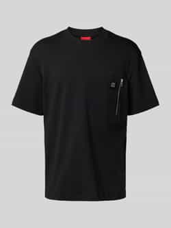 HUGO Regular fit T-shirt met borstzak model 'Dargentee'