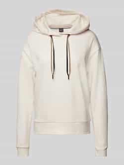 Boss Hoodie met labelprint model 'STRIPE'