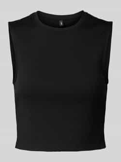 Only Slim fit korte top van katoenmix model 'VELA'