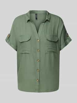 Vero Moda Regular fit overhemdblouse met borstzakken model 'BUMPY'