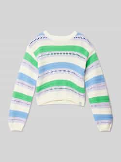 Garcia Gebreide pullover met labeldetail