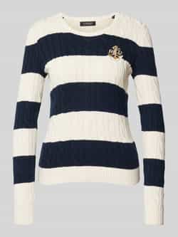 Lauren Ralph Lauren Gebreide pullover met kabelpatroon model 'MONTIVA'