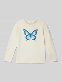 Name it Shirt met lange mouwen en labelprint model 'DEMMI'