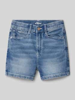 S.Oliver RED LABEL Slim fit korte jeans van katoenmix model 'SURI'