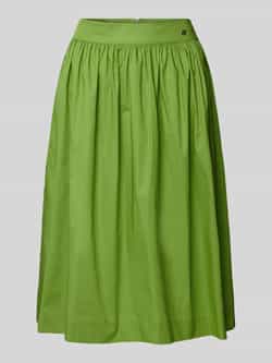 Marc Cain Knielange rok met labeldetail