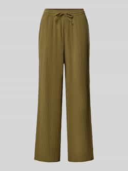 Tom Tailor Denim Straight leg broek van mousseline