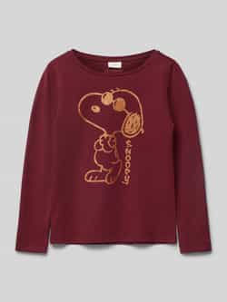 S.Oliver RED LABEL Shirt met lange mouwen en motiefprint met glitter