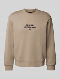 Armani Exchange Sweatshirt met labelstitching