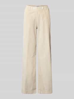 Raphaela By Brax Slim fit corduroy broek met elastische band model 'Pam Flared'