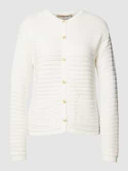 Smith and Soul Gebreid jack met structuurmotief model 'Structured ON Button Card'