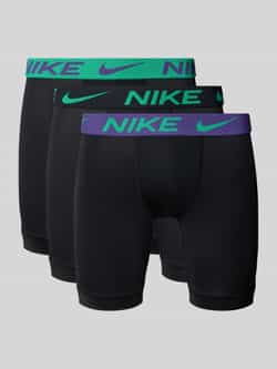 NIKE Underwear Boxershort BOXER BRIEF LONG 3PK met elastische band met nike logo-opschrift (Set van 3)