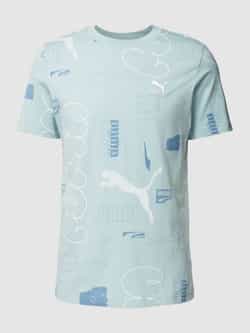 PUMA PERFORMANCE T-shirt met all-over labelmotief