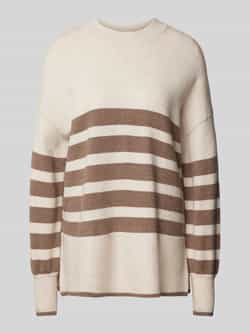 Fransa Gebreide pullover met extra brede schouders model 'bitte'